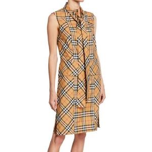 Burberry Neck Tie Dress